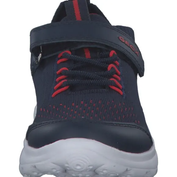 Geox J26H7C, Sneakers Low, Kinder, Navy/Red