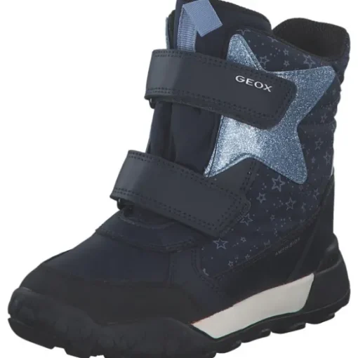 Geox J46M7C-0MNBC/CF44Y, Winterstiefel, Kinder, NAVY/LT AVIO