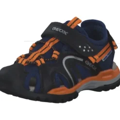 Geox J250RB, Sandalen (Kinder), Kinder, NAVY/ORANGE