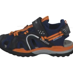 Geox J250RB, Sandalen (Kinder), Kinder, NAVY/ORANGE