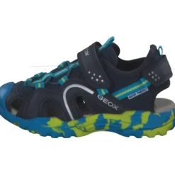 Geox J250RB, Sandalen (Kinder), Kinder, NAVY/LIME