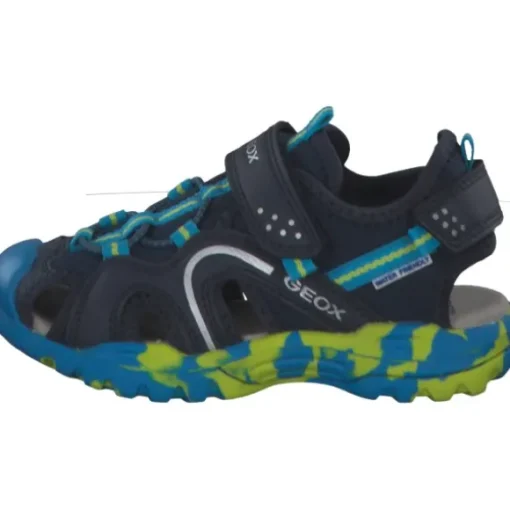 Geox J250RB, Sandalen (Kinder), Kinder, NAVY/LIME