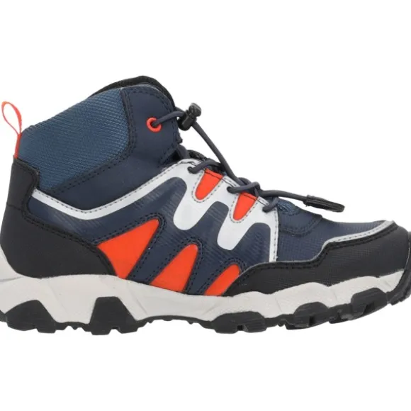 Geox J263ZA, Stiefel (Kinder), Kinder, Dunkelblau / Orange