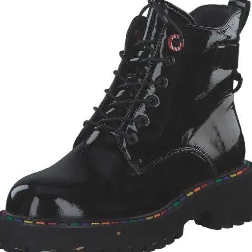 2 Go Shoes 8983501-902, Stiefeletten, Damen, schwarz (lack)