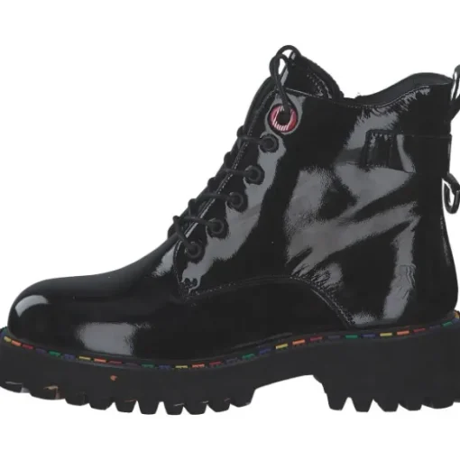 2 Go Shoes 8983501-902, Stiefeletten, Damen, schwarz (lack)