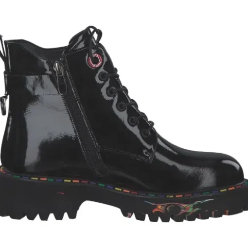 2 Go Shoes 8983501-902, Stiefeletten, Damen, schwarz (lack)
