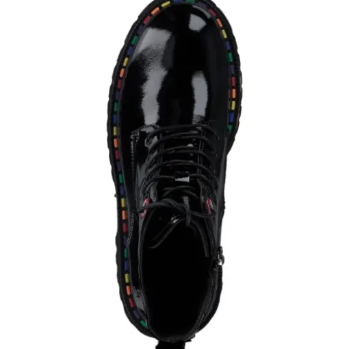 2 Go Shoes 8983501-902, Stiefeletten, Damen, schwarz (lack)
