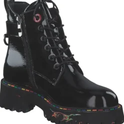 2 Go Shoes 8983501-902, Stiefeletten, Damen, schwarz (lack)