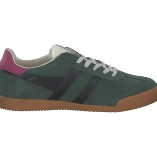 Gola Elan CLB538, Schnürschuhe, Damen, evergreen/black/fuchsia