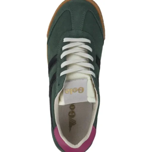 Gola Elan CLB538, Schnürschuhe, Damen, evergreen/black/fuchsia