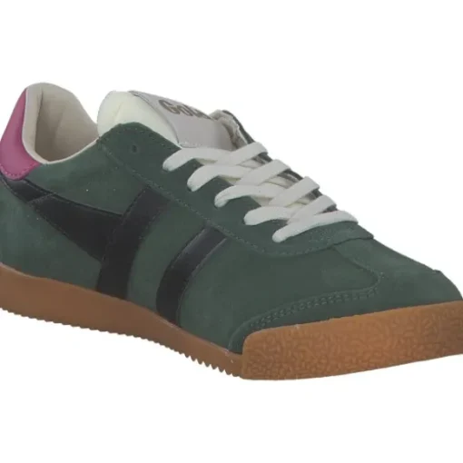 Gola Elan CLB538, Schnürschuhe, Damen, evergreen/black/fuchsia