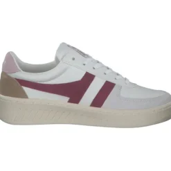 Gola Grandslam Trident CLA415, Schnürschuhe, Damen, white/cerise/chalk pink