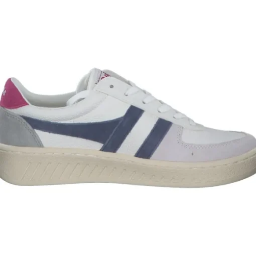 Gola Grandslam Trident CLA415, Schnürschuhe, Damen, white/moonlight/hot fuchsia-HW