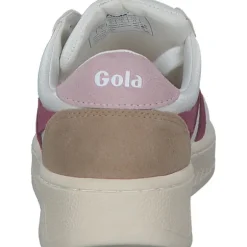 Gola Grandslam Trident CLA415, Schnürschuhe, Damen, white/cerise/chalk pink