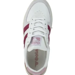Gola Grandslam Trident CLA415, Schnürschuhe, Damen, white/cerise/chalk pink