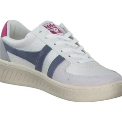 Gola Grandslam Trident CLA415, Schnürschuhe, Damen, white/moonlight/hot fuchsia-HW