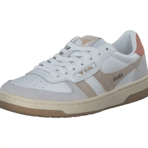 Gola Hawk CLB336, Schnürschuhe, Damen, white/bone/terracotta