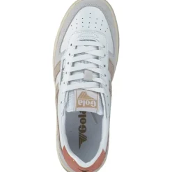 Gola Hawk CLB336, Schnürschuhe, Damen, white/bone/terracotta