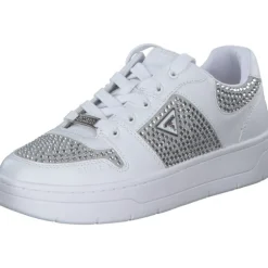 Guess FLFNRS-ELE12 NARESA2, Schnürschuhe, Damen, Weiß (White)