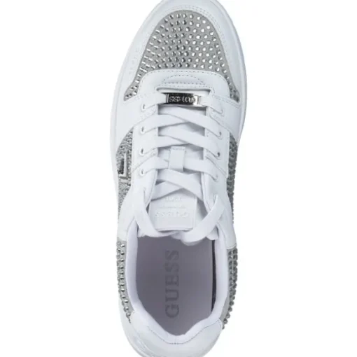Guess FLFNRS-ELE12 NARESA2, Schnürschuhe, Damen, Weiß (White)