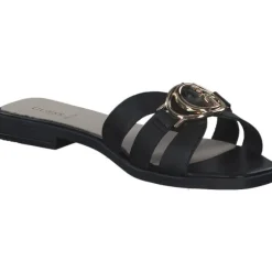 Guess FLJSYM, Pantoletten, Damen, Schwarz