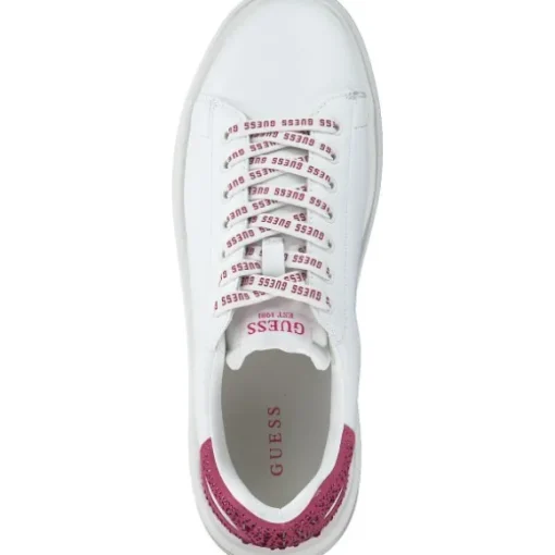Guess FLTELB-LEA12, Schnürschuhe, Damen, white / pink