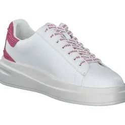 Guess FLTELB-LEA12, Schnürschuhe, Damen, white / pink