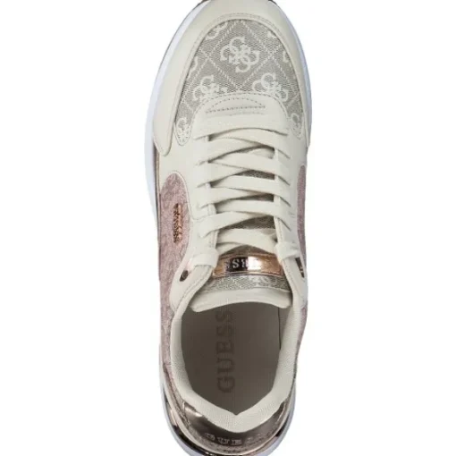Guess FLTMOX-FAL12, Schnürschuhe, Damen, beige/rose mauve