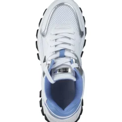 Guess FLTNOW-ELE12, Schnürschuhe, Damen, white / blue
