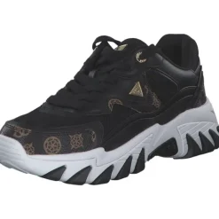 Guess FLTNOW-FAL12, Schnürschuhe, Damen, Schwarz