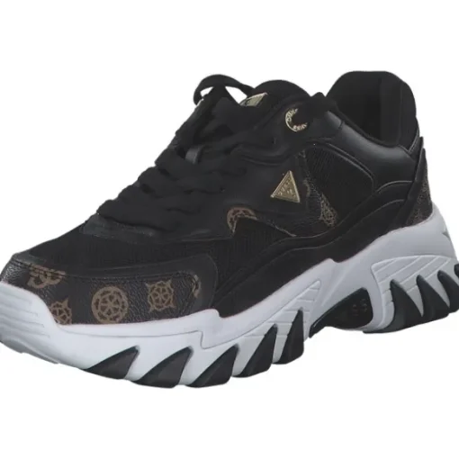 Guess FLTNOW-FAL12, Schnürschuhe, Damen, Schwarz