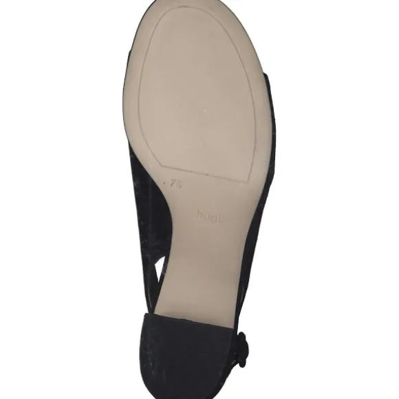 Högl 718211, Plateau-Sandaletten, Damen, Schwarz