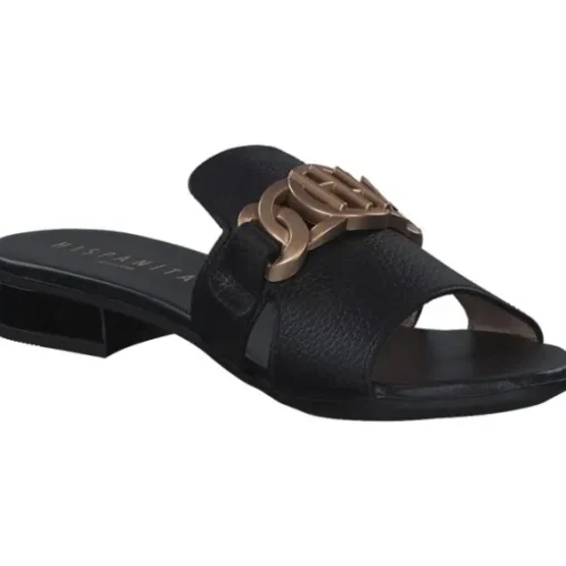 Hispanitas Schuhe Lena HV243268, Plateau-Pantoletten, Damen, Schwarz