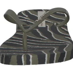 Ipanema Animale Print Fem 83162, Zehentrenner, Damen, Grün (green black)