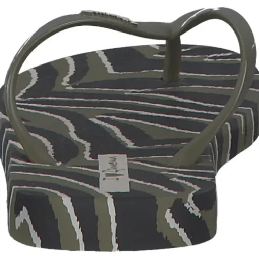 Ipanema Animale Print Fem 83162, Zehentrenner, Damen, Grün (green black)