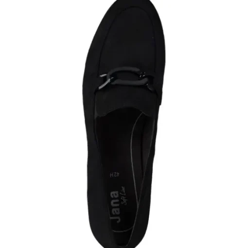 Jana Shoes 24263, Mokassins, Damen, Schwarz