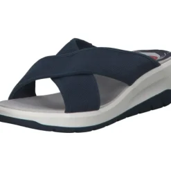 Jana Shoes 27260, Plateau-Pantoletten, Damen, navy