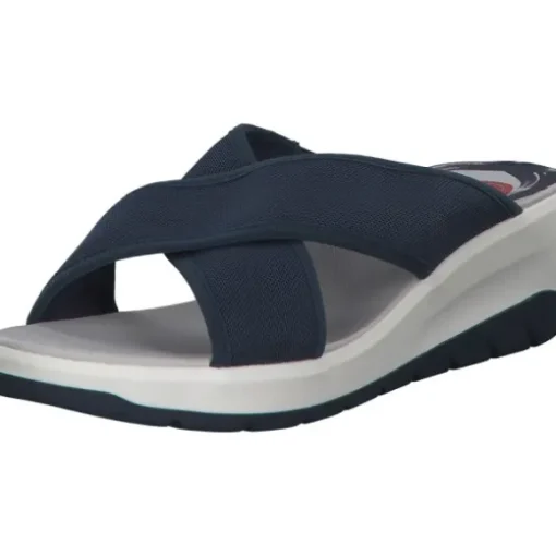 Jana Shoes 27260, Plateau-Pantoletten, Damen, navy