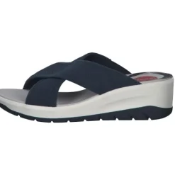 Jana Shoes 27260, Plateau-Pantoletten, Damen, navy
