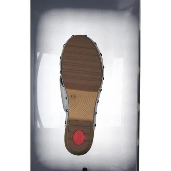 Jana Shoes 87301, Plateau-Pantoletten, Damen, white