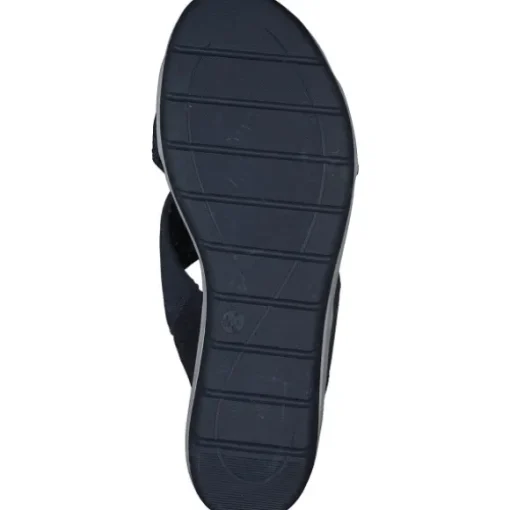 Jana Shoes 27260, Plateau-Pantoletten, Damen, navy