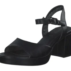 Jana Shoes 28379, Plateau-Sandaletten, Damen, Schwarz
