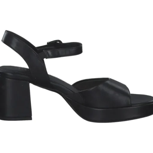 Jana Shoes 28379, Plateau-Sandaletten, Damen, Schwarz