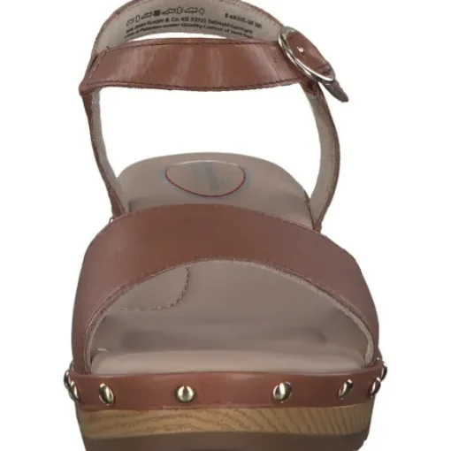 Jana Shoes 88205, Plateau-Sandaletten, Damen, cognac