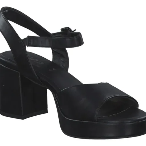 Jana Shoes 28379, Plateau-Sandaletten, Damen, Schwarz