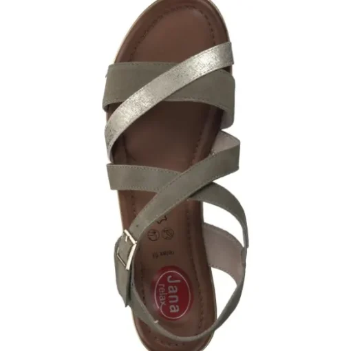 Jana Shoes 28115, Sandalen, Damen, Grün