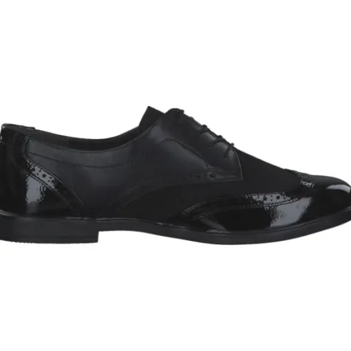 Jana Shoes 23260, Schnürschuhe, Damen, Schwarz