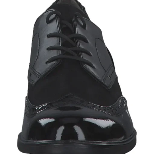 Jana Shoes 23260, Schnürschuhe, Damen, Schwarz