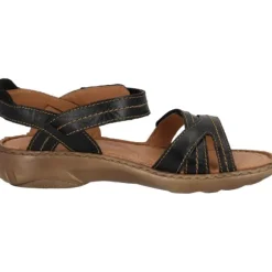 Josef Seibel 7676288, Keilsandaletten, Damen, Schwarz