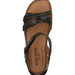 Josef Seibel 7676288, Keilsandaletten, Damen, Schwarz